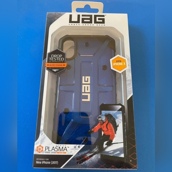 iPhone X / XS - Urban Armor Gear (UAG) Plasma Series Case (CLEAR BLUE) - Picture 1 of 4